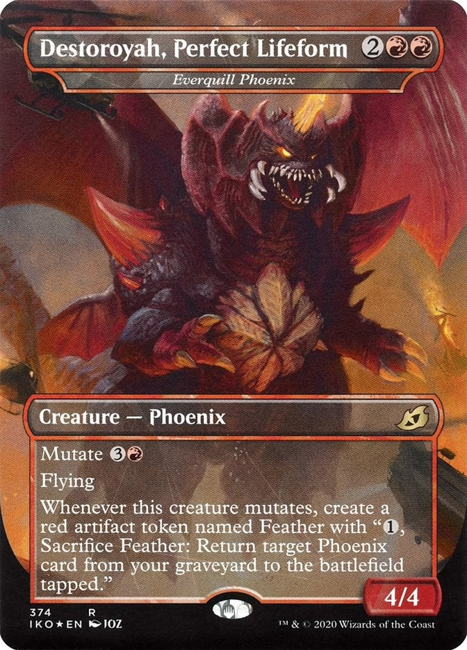 Image for Destoroyah, Perfect Lifeform - Everquill Phoenix (Ikoria: Lair of Behemoths) (374) - Magic: The Gathering