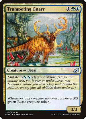 Image for Trumpeting Gnarr (Ikoria: Lair of Behemoths) (213) - Magic: The Gathering