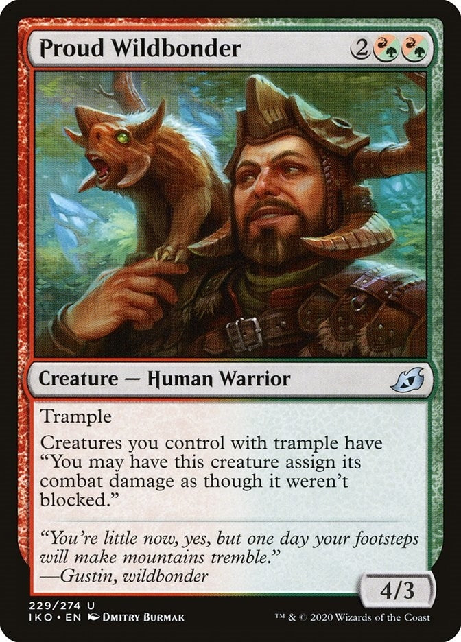 Image for Proud Wildbonder (Ikoria: Lair of Behemoths) (229) - Magic: The Gathering