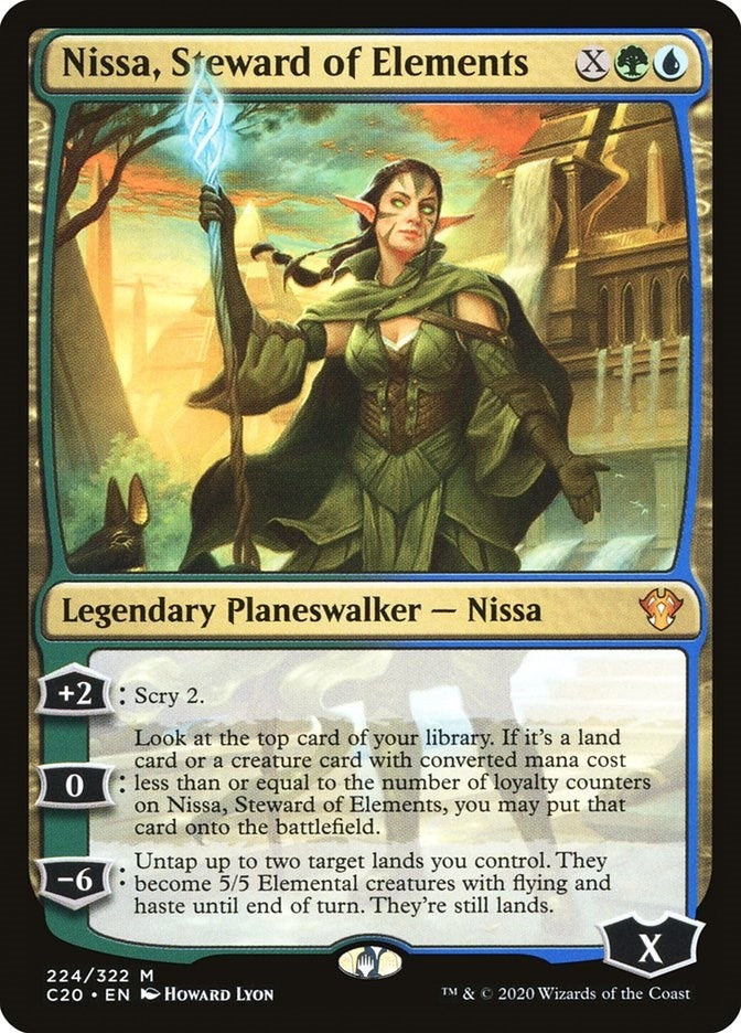 Image for Nissa, Steward of Elements (Commander 2020) (224) - Magic: The Gathering