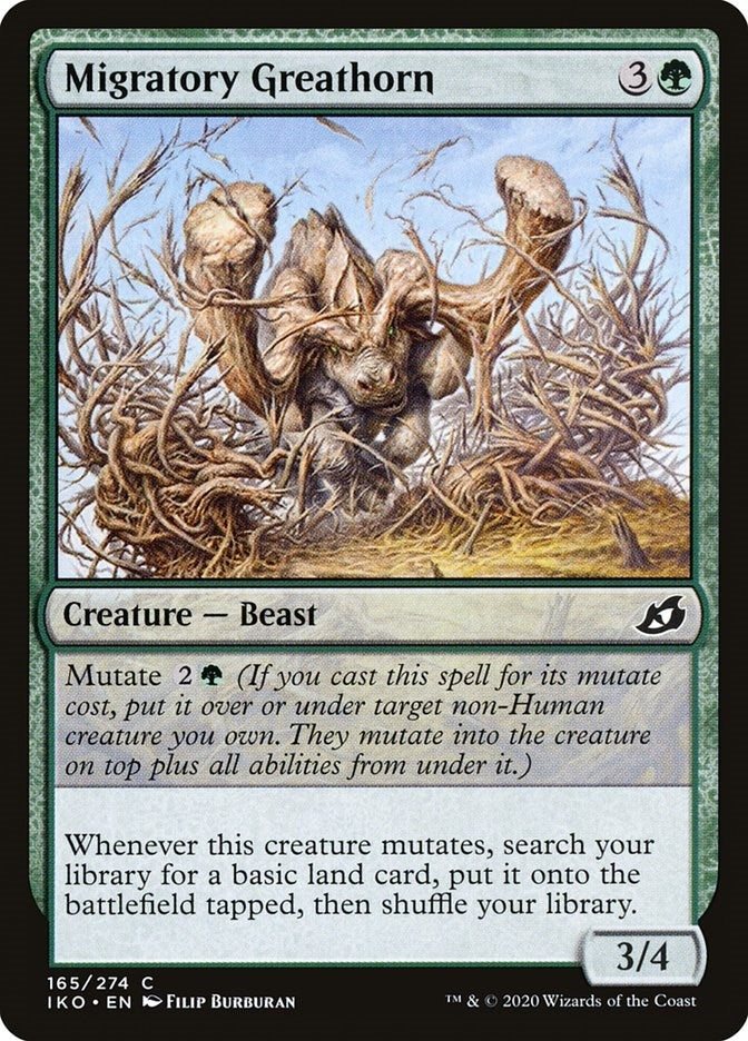 Image for Migratory Greathorn (Ikoria: Lair of Behemoths) (165) - Magic: The Gathering