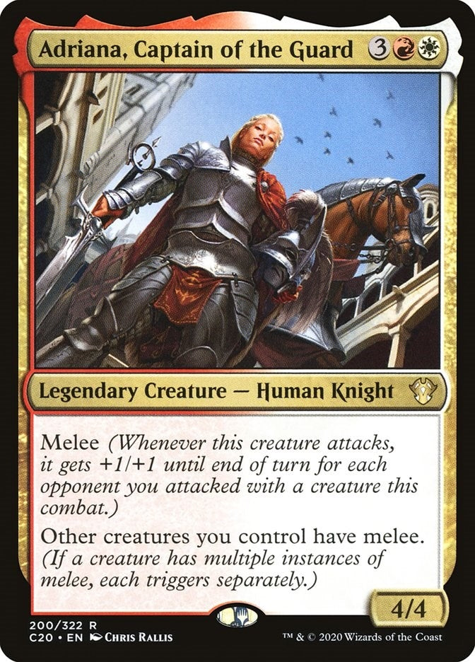 Image for Adriana, Captain of the Guard (Commander 2020) (200) - Magic: The Gathering
