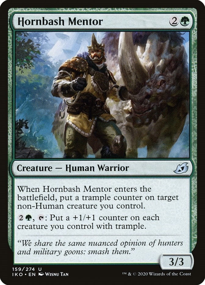 Image for Hornbash Mentor (Ikoria: Lair of Behemoths) (159) - Magic: The Gathering