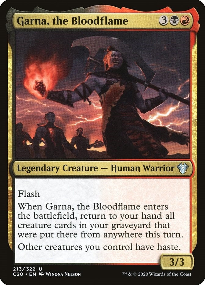 Image for Garna, the Bloodflame (Commander 2020) (213) - Magic: The Gathering