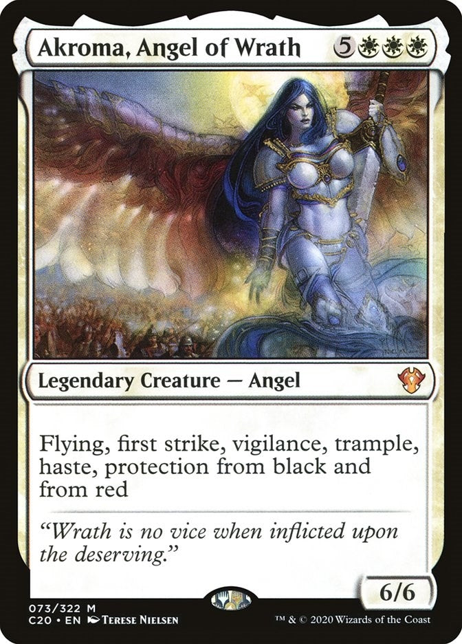 Image for Akroma, Angel of Wrath (Commander 2020) (73) - Magic: The Gathering
