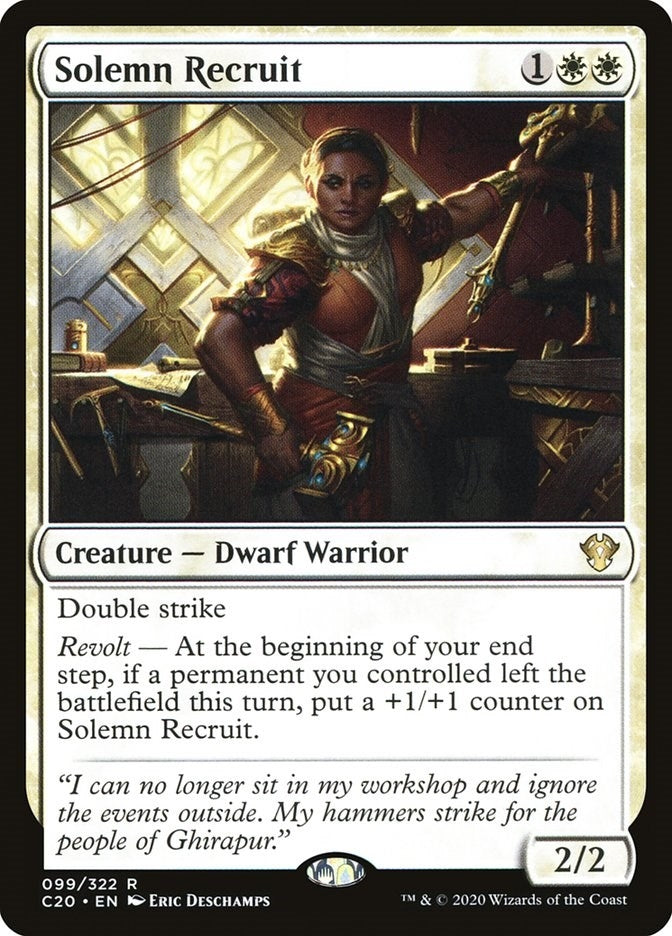 Image for Solemn Recruit (Commander 2020) (99) - Magic: The Gathering