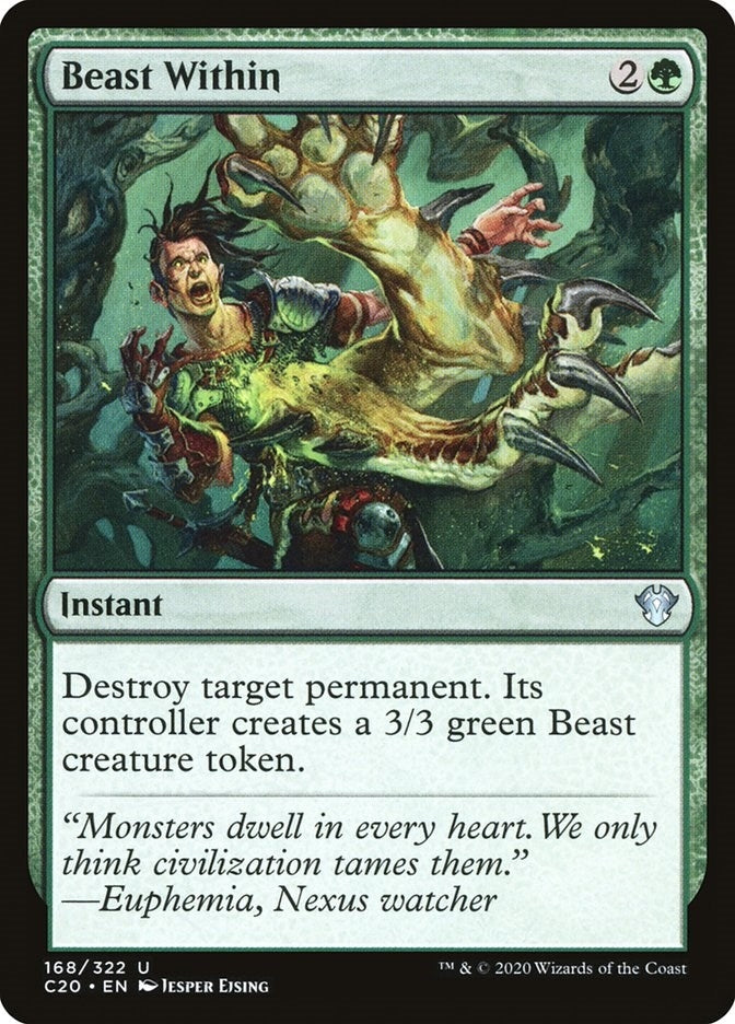 Image for Beast Within (Commander 2020) (168) - Magic: The Gathering