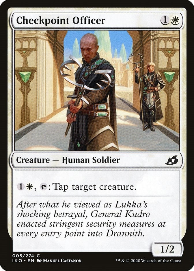 Image for Checkpoint Officer (Ikoria: Lair of Behemoths) (5) - Magic: The Gathering