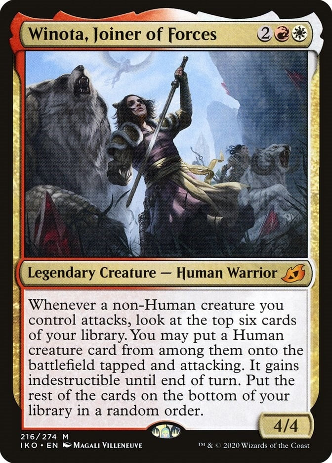 Image for Winota, Joiner of Forces (Ikoria: Lair of Behemoths) (216) - Magic: The Gathering