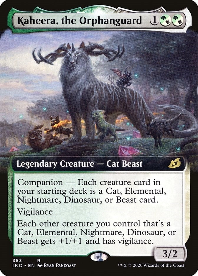 Image for Kaheera, the Orphanguard (Extended Art) (Ikoria: Lair of Behemoths) (353) - Magic: The Gathering