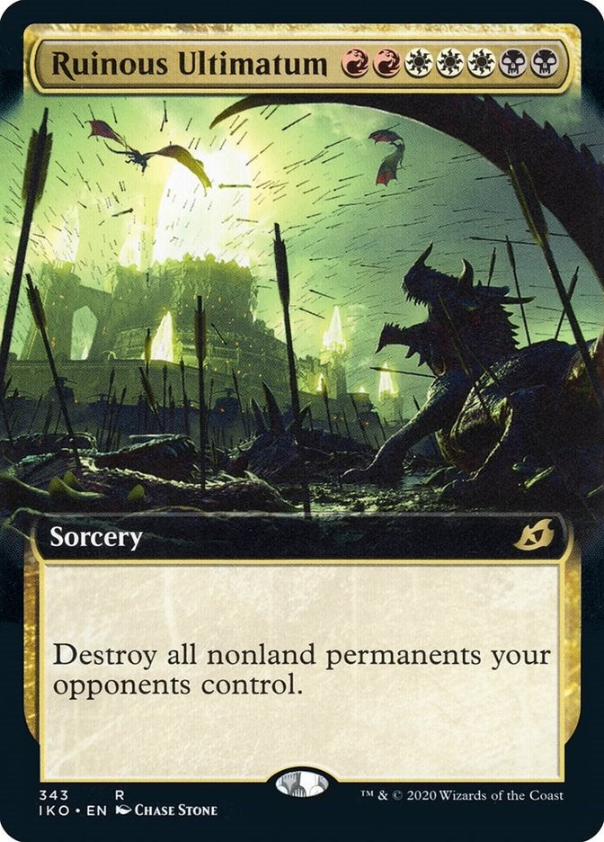 Image for Ruinous Ultimatum (Extended Art) (Ikoria: Lair of Behemoths) (343) - Magic: The Gathering