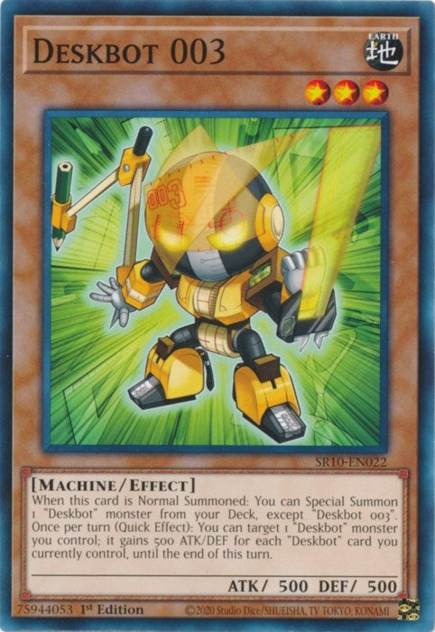 Image for Deskbot 003 (Structure Deck: Mechanized Madness) (SR10-EN022) - YuGiOh