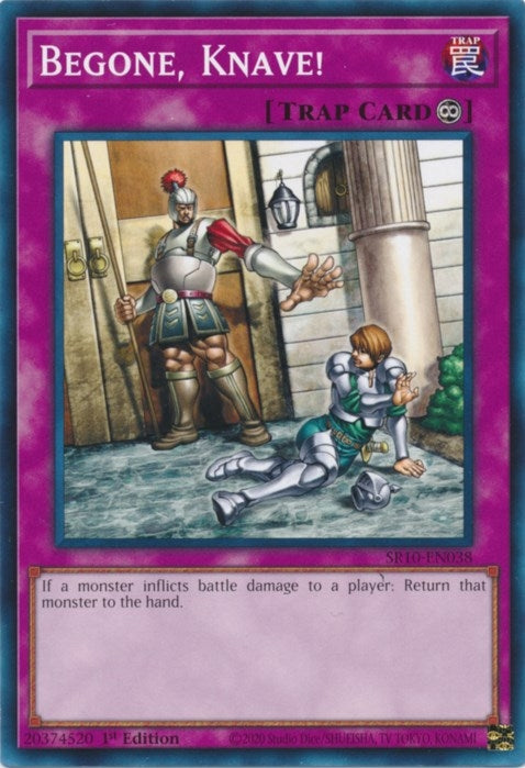 Image for Begone, Knave! (Structure Deck: Mechanized Madness) (SR10-EN038) - YuGiOh