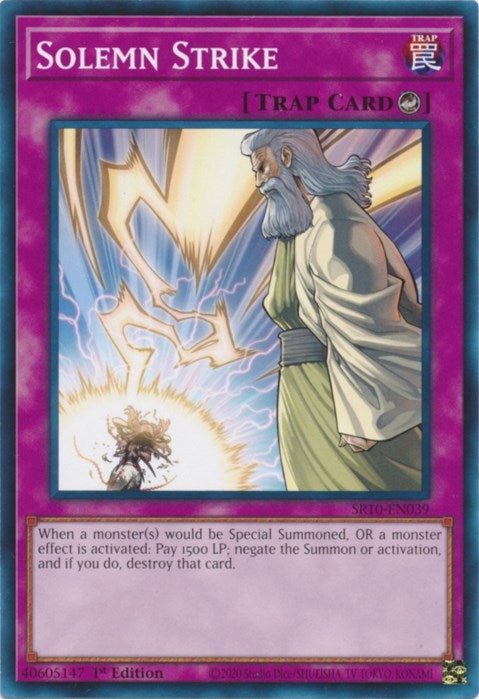 Image for Solemn Strike (Structure Deck: Mechanized Madness) (SR10-EN039) - YuGiOh