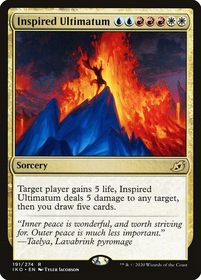 Image for Inspired Ultimatum (Ikoria: Lair of Behemoths) (191) - Magic: The Gathering