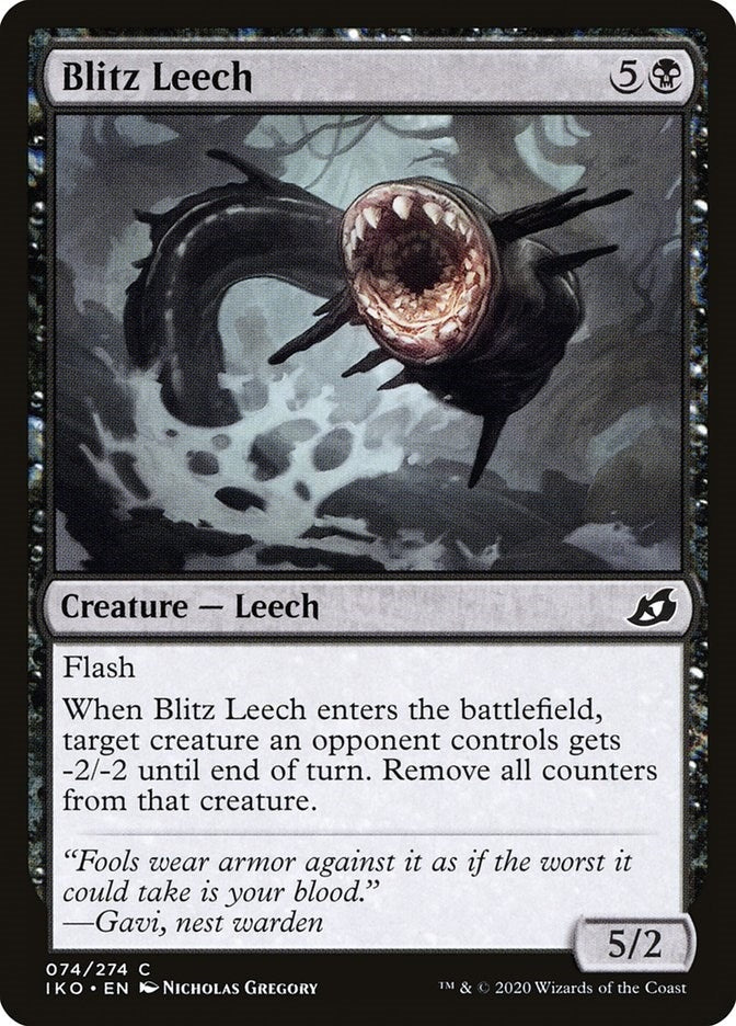Image for Blitz Leech (Ikoria: Lair of Behemoths) (74) - Magic: The Gathering