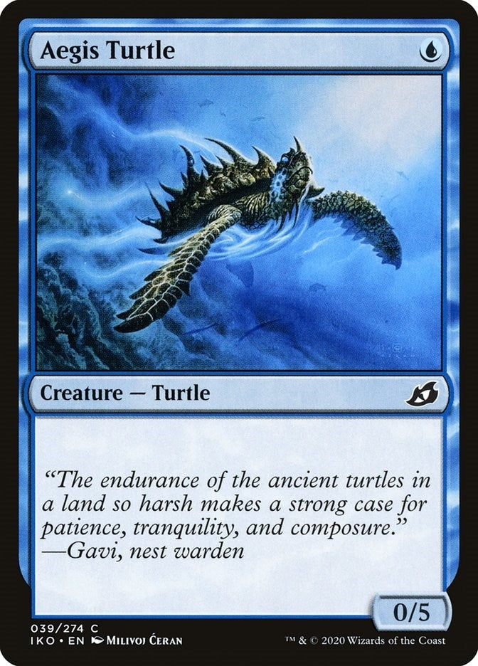Image for Aegis Turtle (Ikoria: Lair of Behemoths) (39) - Magic: The Gathering