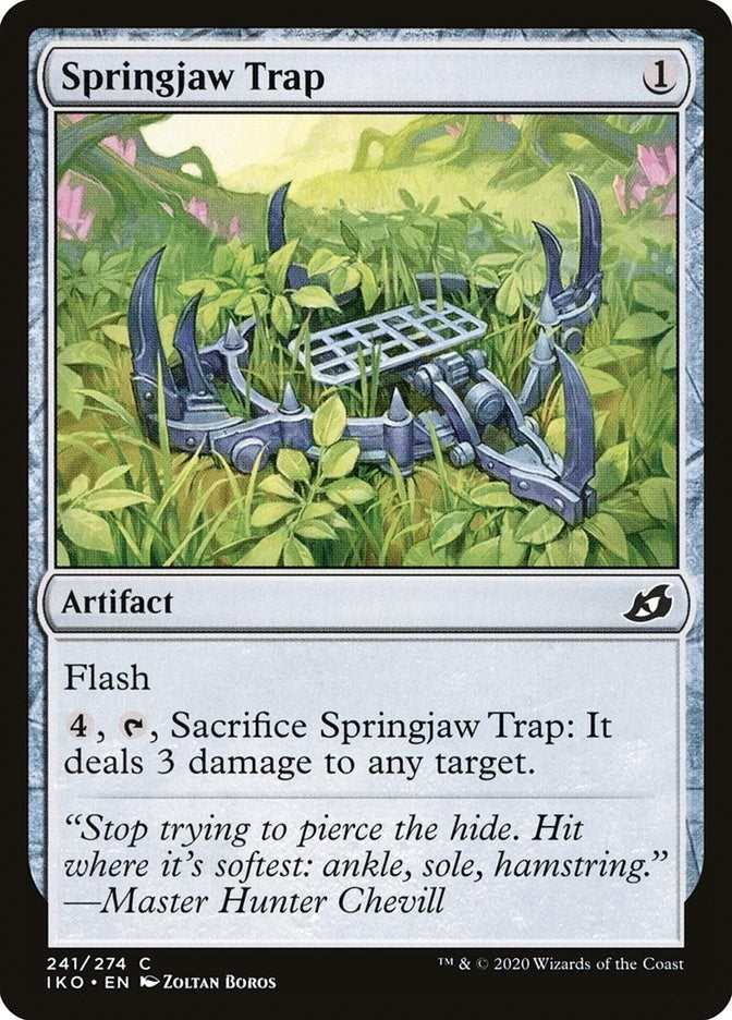 Image for Springjaw Trap (Ikoria: Lair of Behemoths) (241) - Magic: The Gathering