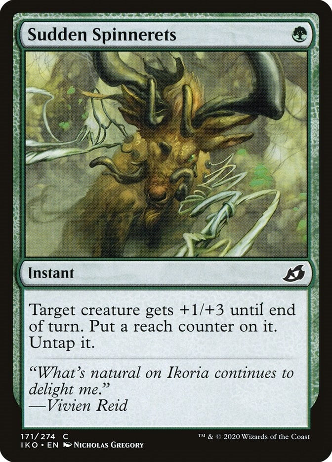 Image for Sudden Spinnerets (Ikoria: Lair of Behemoths) (171) - Magic: The Gathering