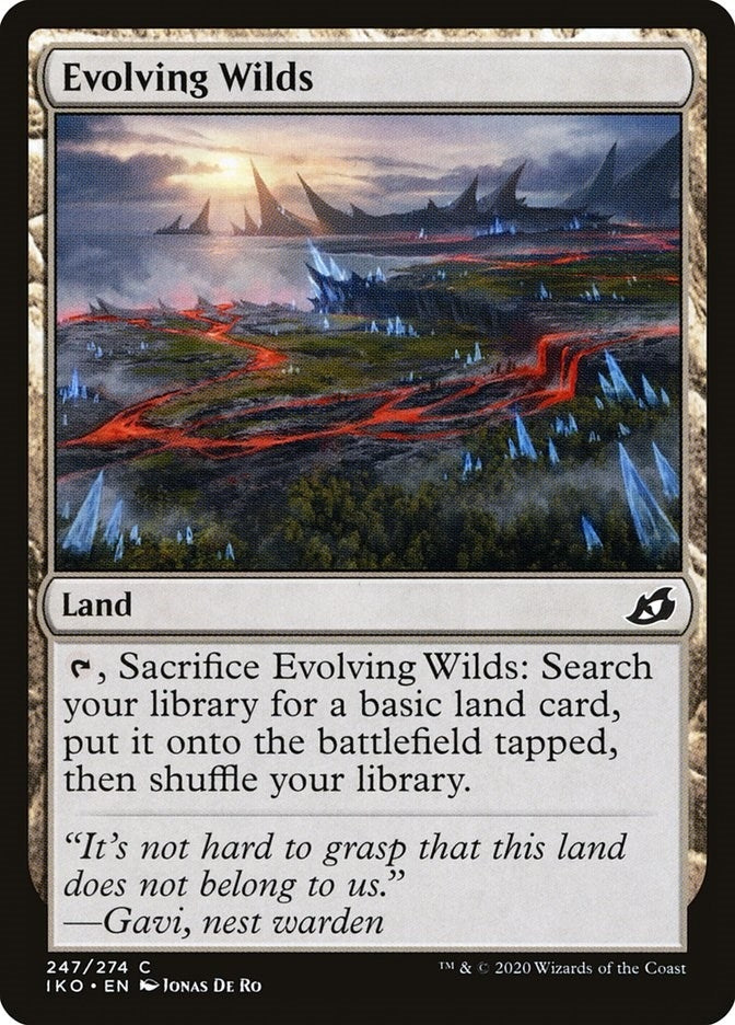 Image for Evolving Wilds (Ikoria: Lair of Behemoths) (247) - Magic: The Gathering