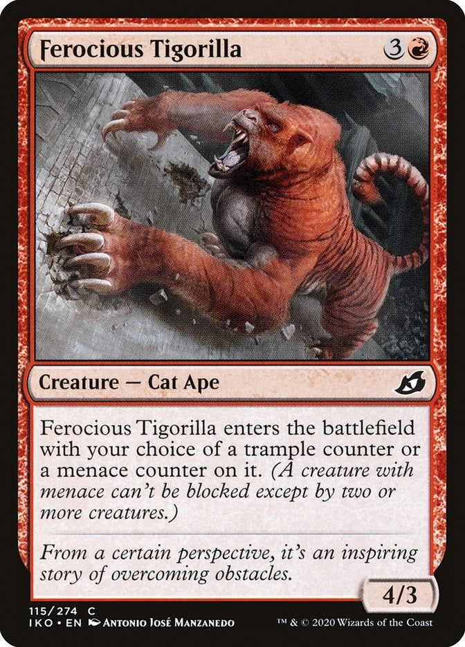 Image for Ferocious Tigorilla (Ikoria: Lair of Behemoths) (115) - Magic: The Gathering