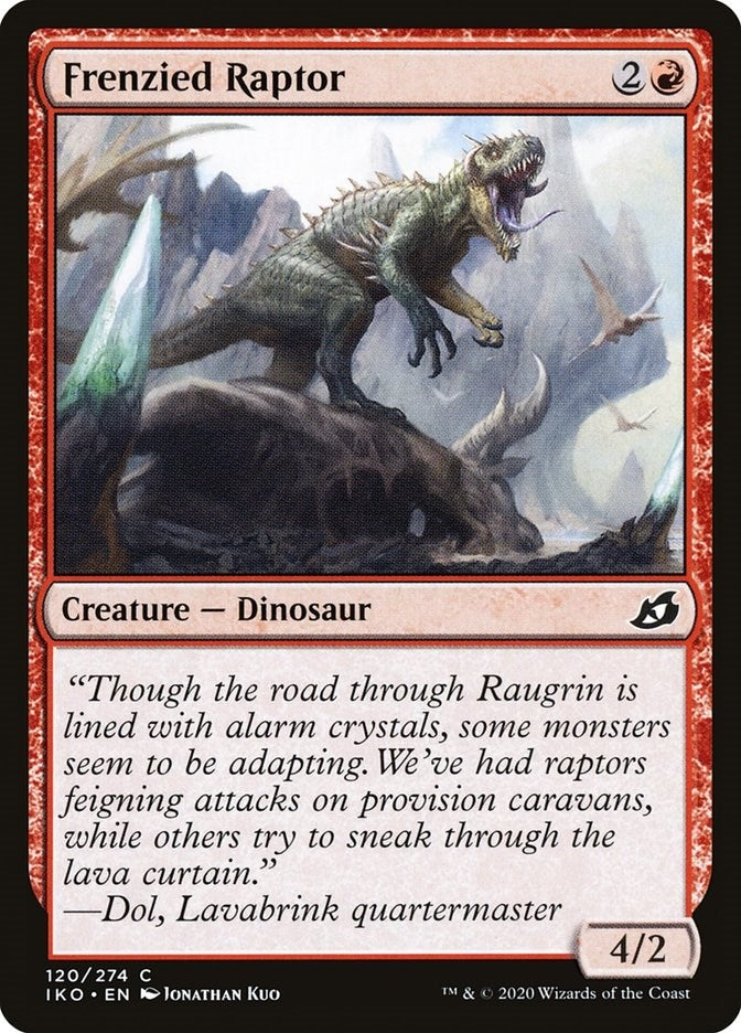 Image for Frenzied Raptor (Ikoria: Lair of Behemoths) (120) - Magic: The Gathering