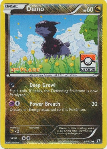 Image for Deino - 97/113 (Pokemon League) [3rd Place] (League & Championship Cards) (097/113) - Pokemon