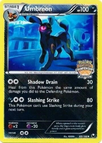Image for Umbreon - 60/108 (Regional Championships) (League & Championship Cards) (060/108) - Pokemon