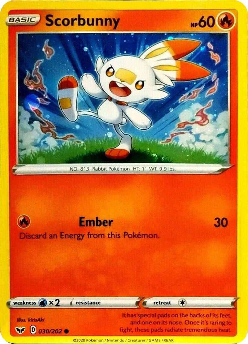 Image for Scorbunny - 030/202 (Cosmos Holo) (Blister Exclusives) (030/202) - Pokemon