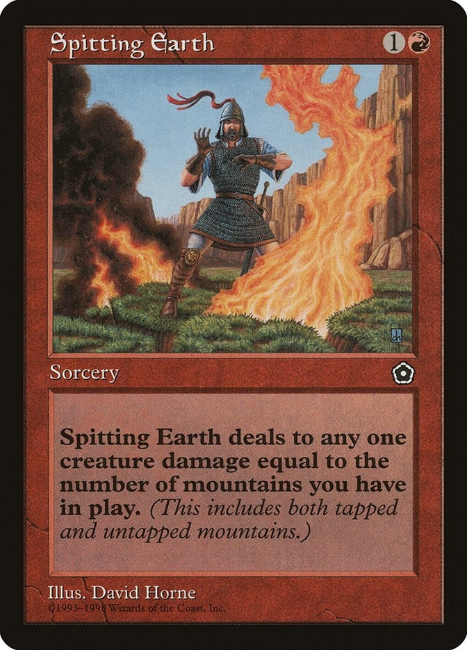Image for Spitting Earth (Portal Second Age) - Magic: The Gathering