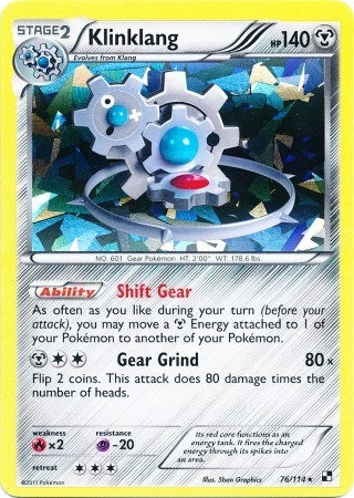 Image for Klinklang - 76/114 (Cracked Ice Holo) (Blister Exclusives) (076/114) - Pokemon