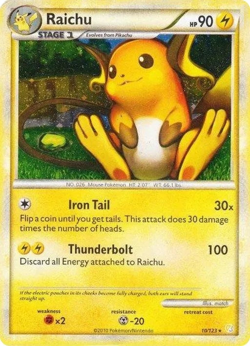 Image for Raichu - 10/123 (Cracked Ice Holo) (Deck Exclusives) (010/123) - Pokemon