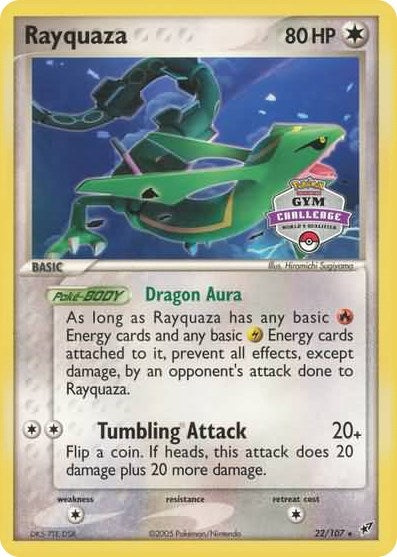 Image for Rayquaza - 22/107 (2004-2005 Gym Challenge) (League & Championship Cards) (022/107) - Pokemon
