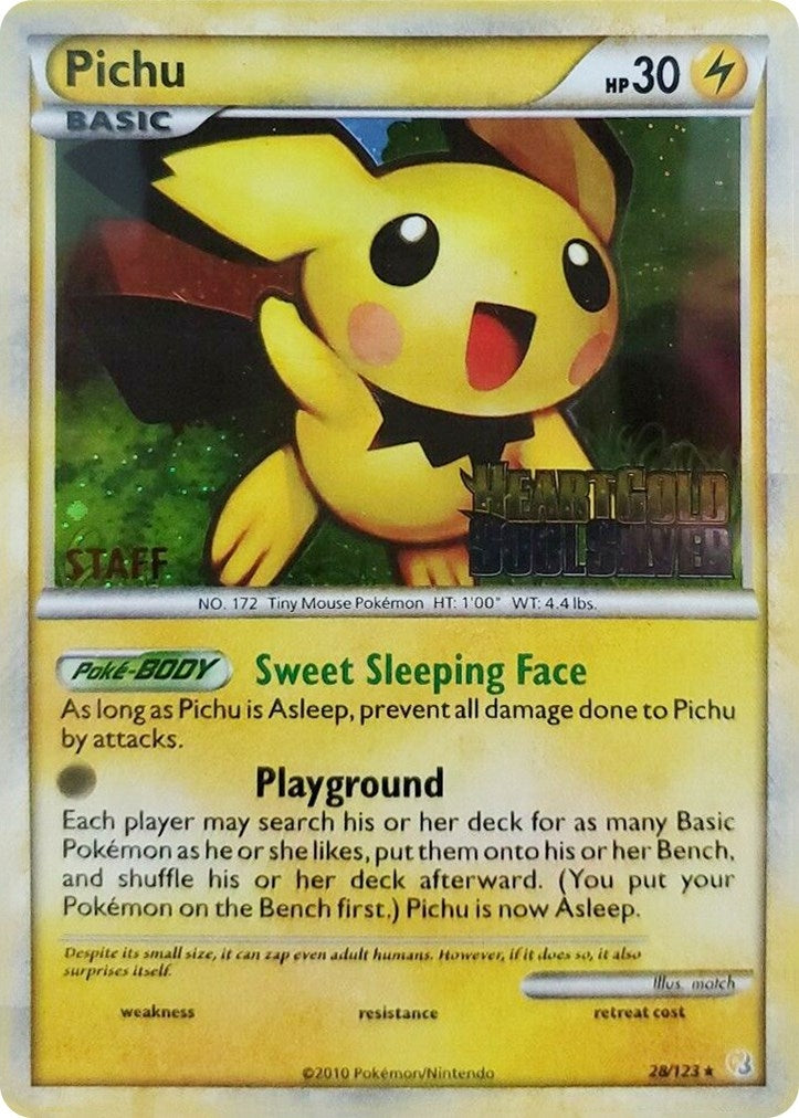 Image for Pichu - 28/123 (Prerelease) [Staff] (Nintendo Promos) (28/123) - Pokemon