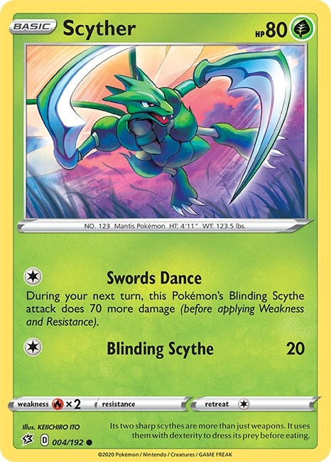 Image for Scyther (SWSH02: Rebel Clash) (004/192) - Pokemon