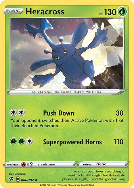 Image for Heracross (SWSH02: Rebel Clash) (006/192) - Pokemon