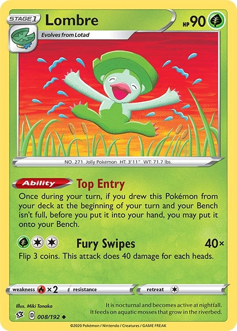 Image for Lombre (SWSH02: Rebel Clash) (008/192) - Pokemon