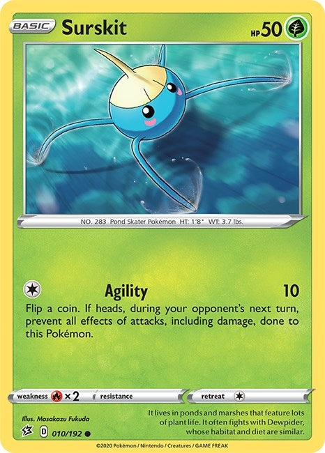Image for Surskit (SWSH02: Rebel Clash) (010/192) - Pokemon