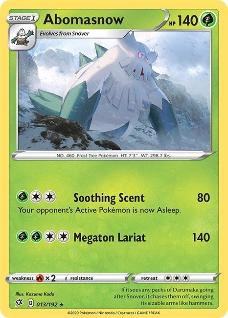 Image for Abomasnow (SWSH02: Rebel Clash) (013/192) - Pokemon