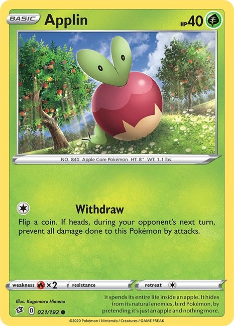 Image for Applin (21) (SWSH02: Rebel Clash) (021/192) - Pokemon