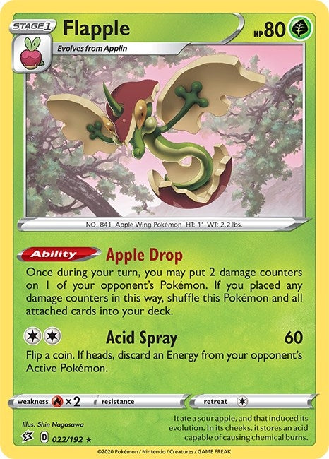 Image for Flapple (SWSH02: Rebel Clash) (022/192) - Pokemon