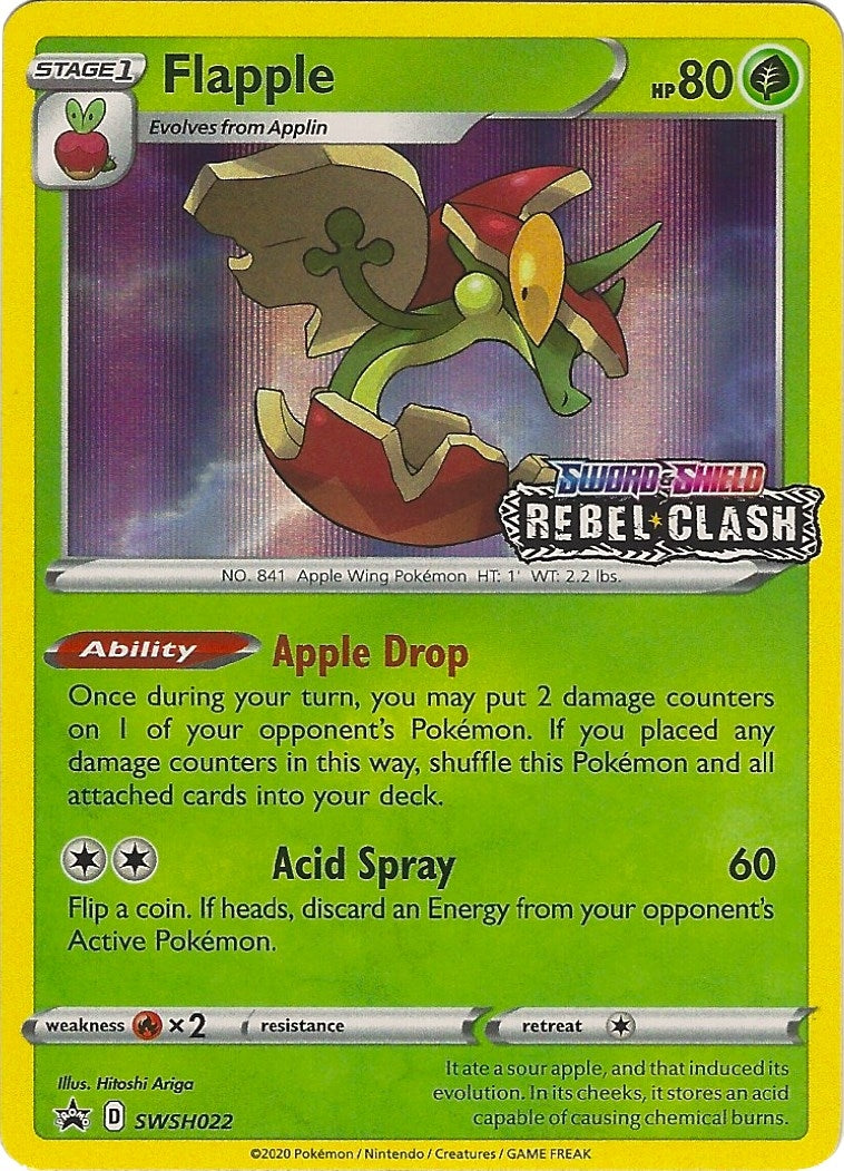 Image for Flapple - SWSH022 (Prerelease) (SWSH: Sword & Shield Promo Cards) (SWSH022) - Pokemon