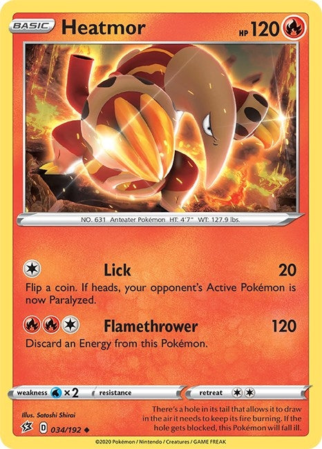 Image for Heatmor (SWSH02: Rebel Clash) (034/192) - Pokemon