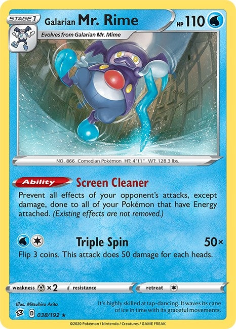 Image for Galarian Mr. Rime (SWSH02: Rebel Clash) (038/192) - Pokemon