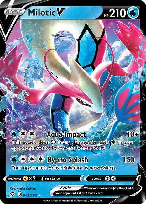Image for Milotic V (SWSH02: Rebel Clash) (043/192) - Pokemon