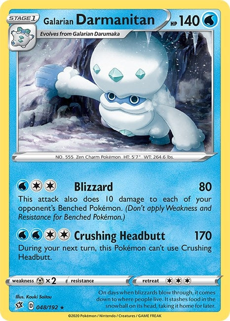 Image for Galarian Darmanitan (SWSH02: Rebel Clash) (048/192) - Pokemon