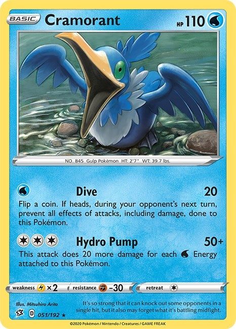 Image for Cramorant (SWSH02: Rebel Clash) (051/192) - Pokemon
