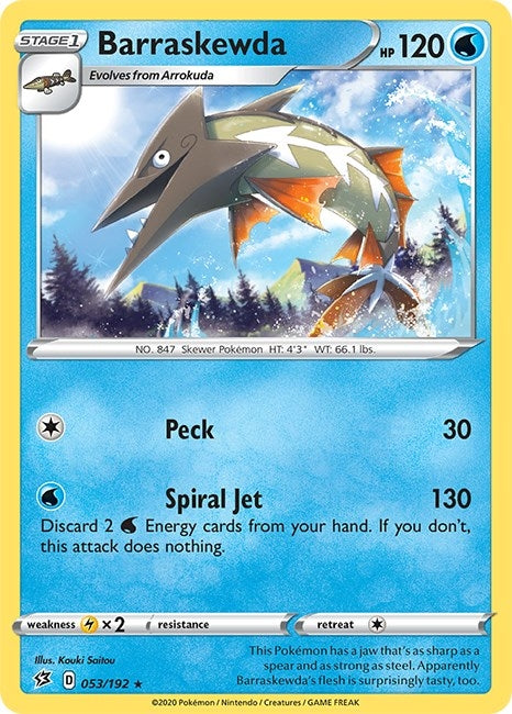 Image for Barraskewda (SWSH02: Rebel Clash) (053/192) - Pokemon
