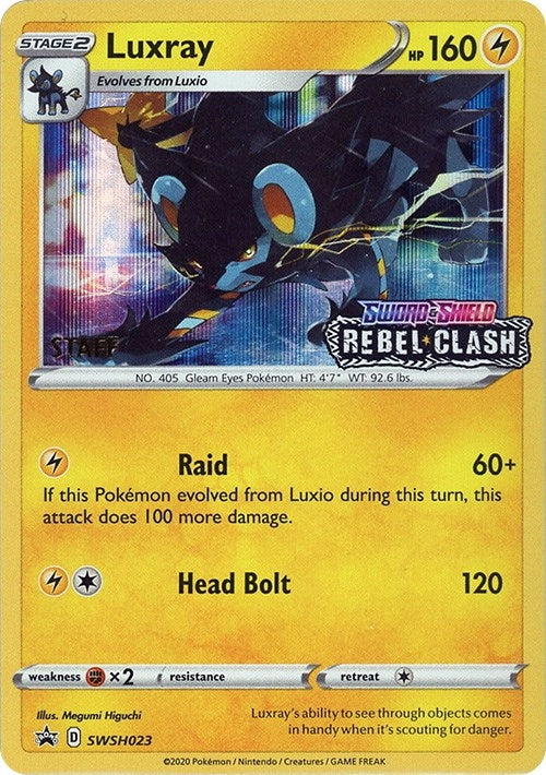 Image for Luxray - SWSH023 (Prerelease) [Staff] (SWSH: Sword & Shield Promo Cards) (SWSH023) - Pokemon