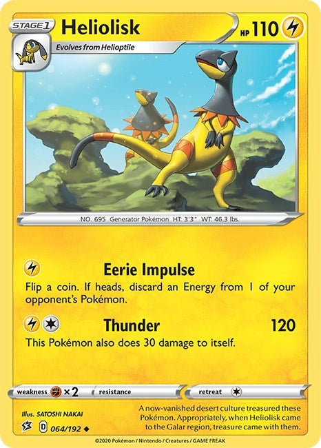 Image for Heliolisk (SWSH02: Rebel Clash) (064/192) - Pokemon
